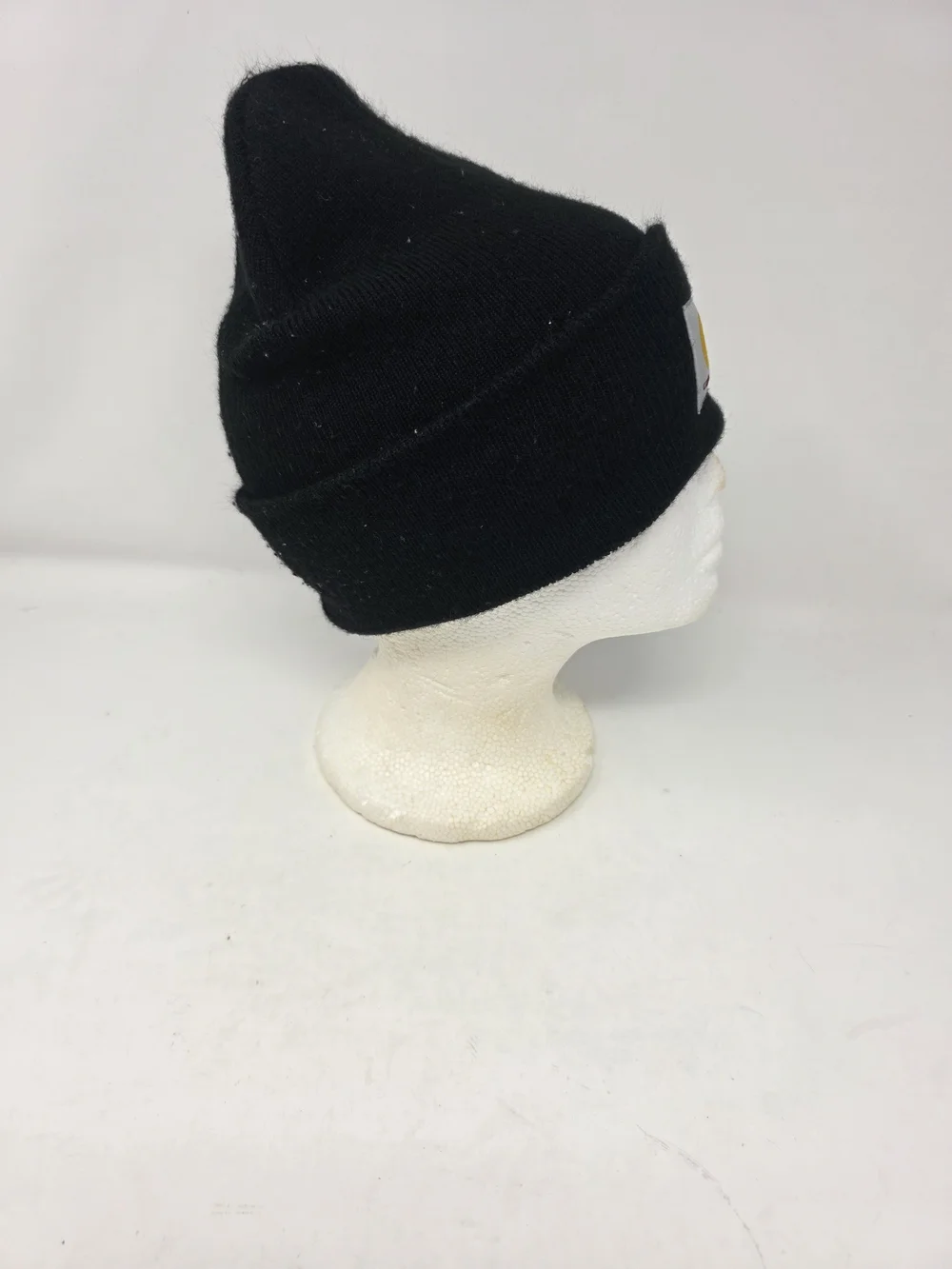 Carhartt A18 Black Knit Cuffed Beanie Hat One Size Workwear Watch Cap